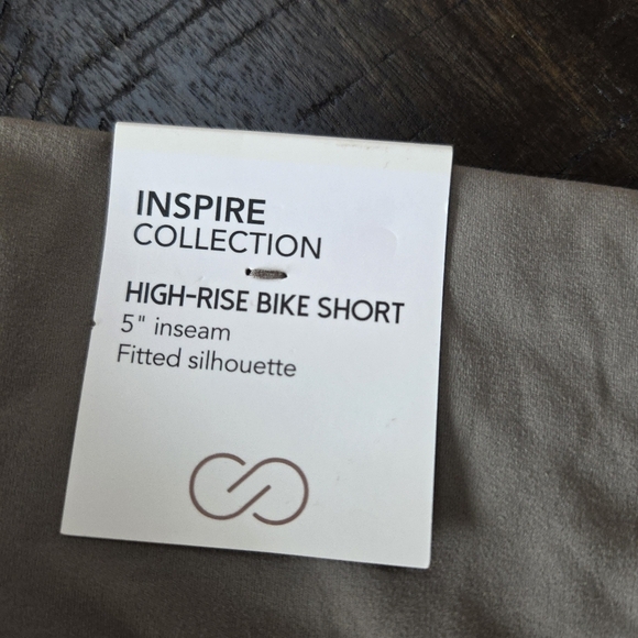 NWT CALIA Inspire Collection High-Rise Bike Shorts XXL Dark Grey - Picture 10 of 12